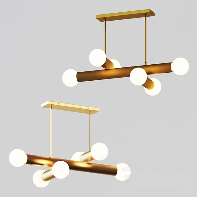 Emerson Linear Suspension Light by Arteriors 3D Model Emerson Linear Suspension Light by Arteriors 3D Model
