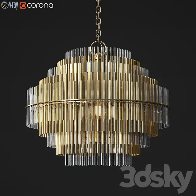 Emile Chandelier Restorationhardware 3D Model