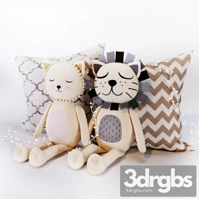 Emily Meritt Cat Lion Plush 3D Model Download