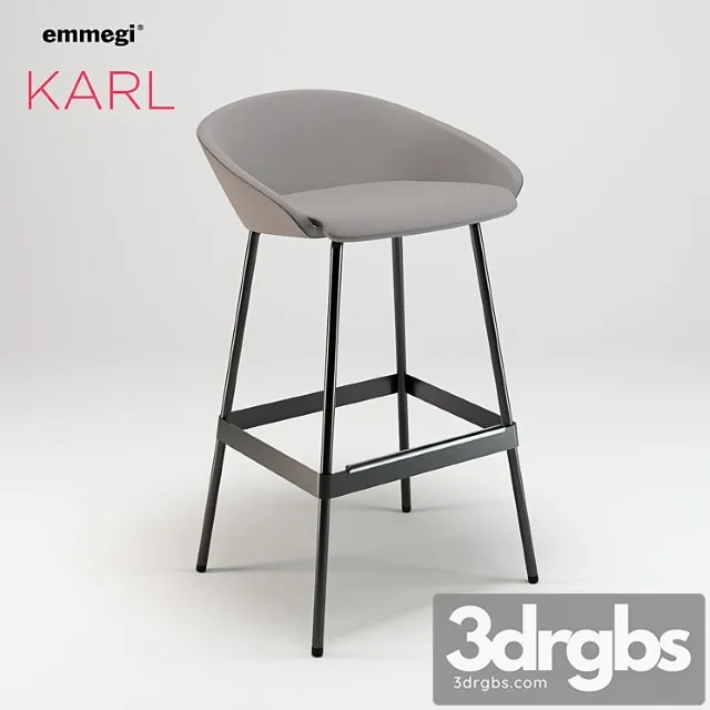 Emmegi Karl Stool 3D Model Download Emmegi Karl Stool 3D Model Download