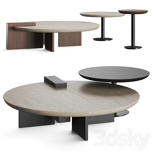 Emmemobili Antinomy Coffee Tables 3D Model Emmemobili Antinomy Coffee Tables 3D Model