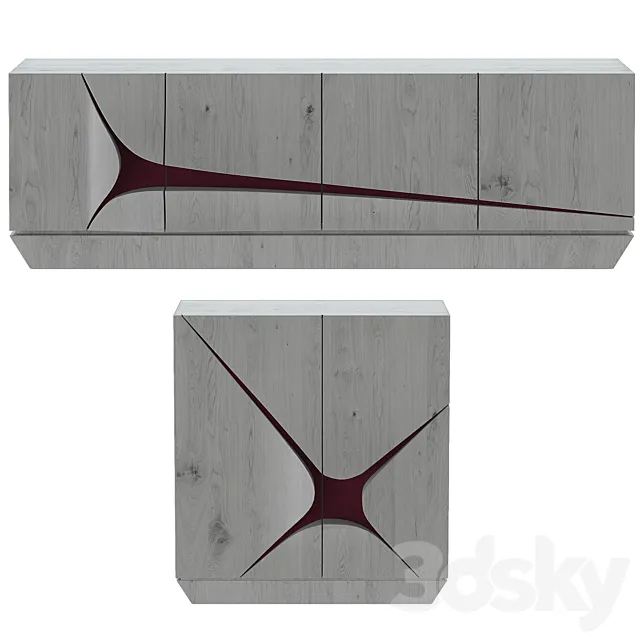 Emmemobili Dakar Storage Unit 3DModel Emmemobili Dakar Storage Unit 3DModel