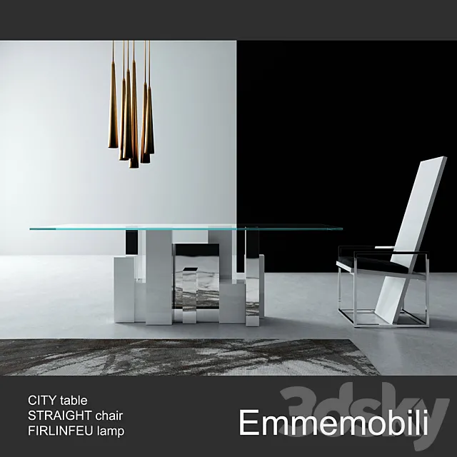 Emmemobili furniture set 3DModel Emmemobili furniture set 3DModel
