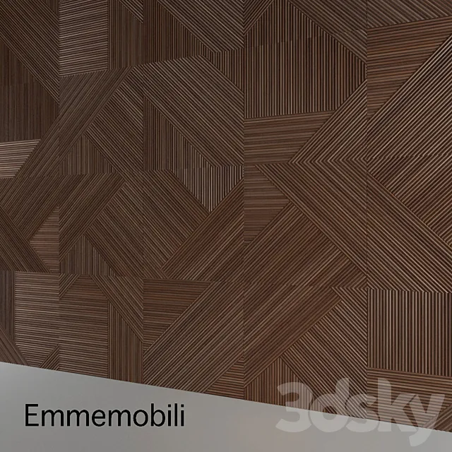 Emmemobili Stripes Boiserie 3DModel Emmemobili Stripes Boiserie 3DModel