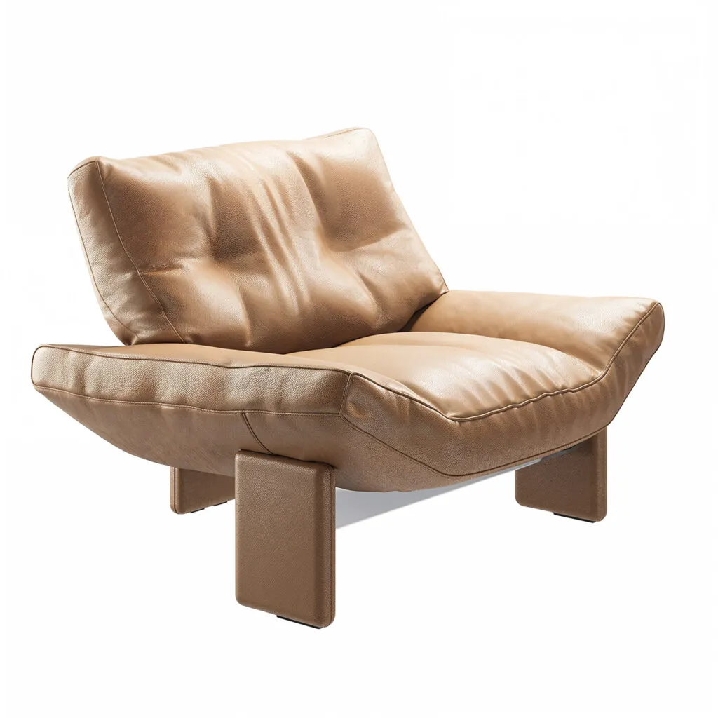 Emmi Armchair Leather by Minotti