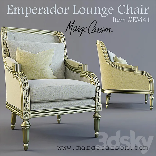 Emperador Lounge Chair 3D Model Emperador Lounge Chair 3D Model
