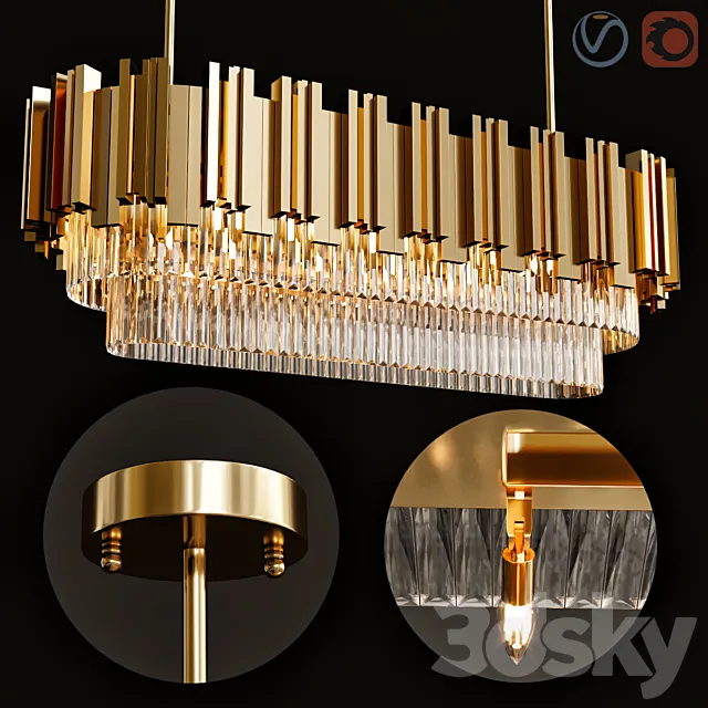 Empire Snooker Suspension 3DModel Empire Snooker Suspension 3DModel