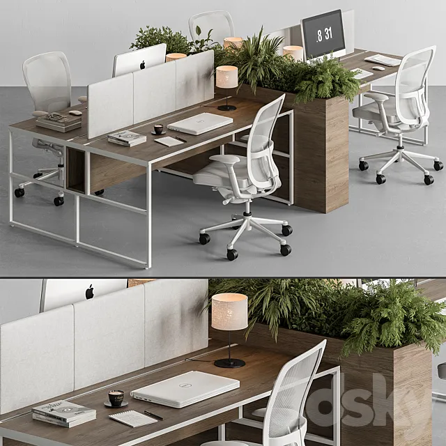 Employee Set – Office Furniture 371 3DModel Employee Set – Office Furniture 371 3DModel