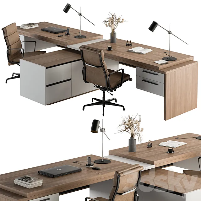 Employee Set – Office Furniture 400 3D Model Employee Set – Office Furniture 400 3D Model