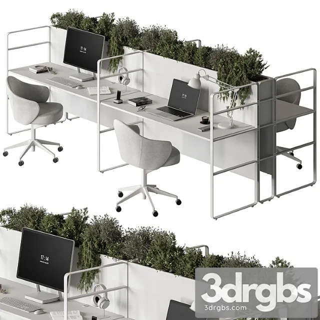 Employee Set Office Furniture 431 3D Model Download Employee Set Office Furniture 431 3D Model Download
