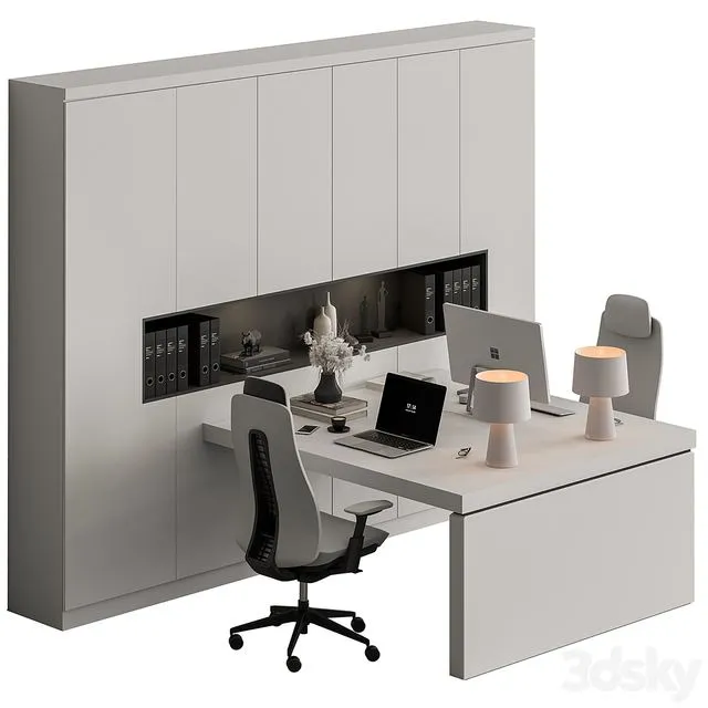 Employee Set – Office Furniture 504 3D Model