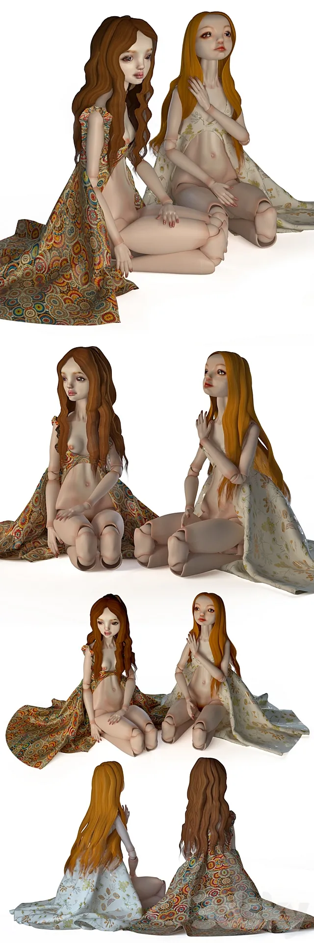 Enchanted Doll (Marina Bychkova) 3D Model Enchanted Doll (Marina Bychkova) 3D Model