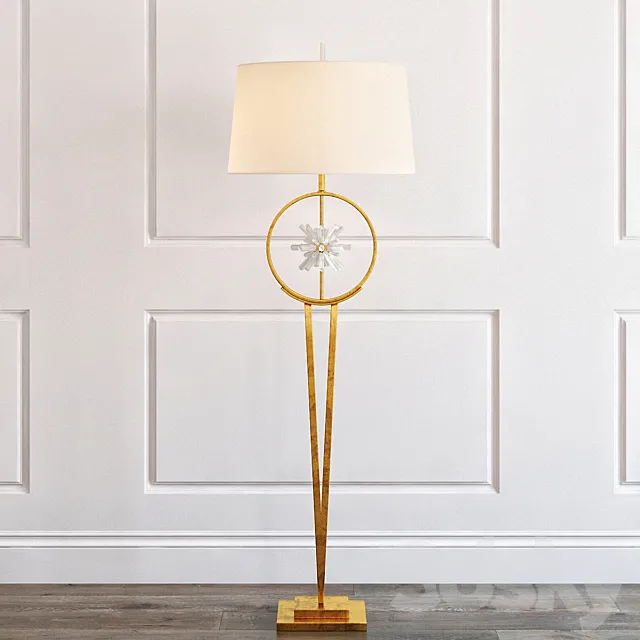 Encircled quartz crystal star floor lamp 3DModel Encircled quartz crystal star floor lamp 3DModel