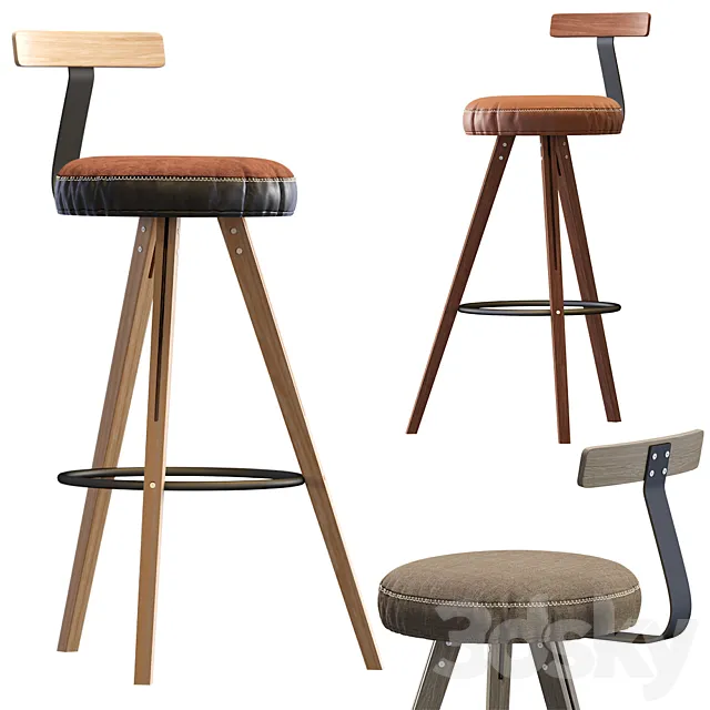 Endo Bar Stool Denver Modern 3DModel Endo Bar Stool Denver Modern 3DModel