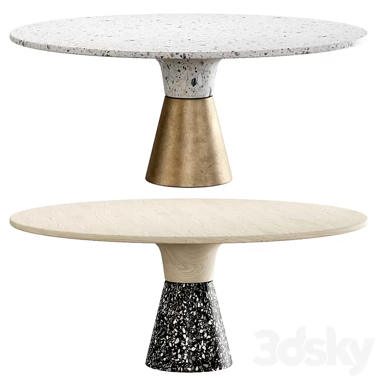 Endry Restaurant round table 3D Model Endry Restaurant round table 3D Model
