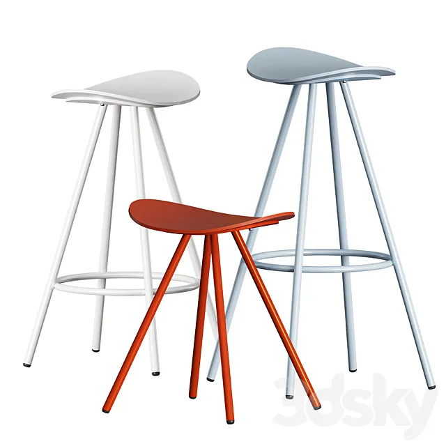 ENEA COMA 4L Stool 3DModel