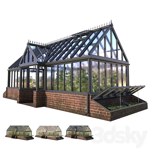 English greenhouse TOTLAND 1 3D Model