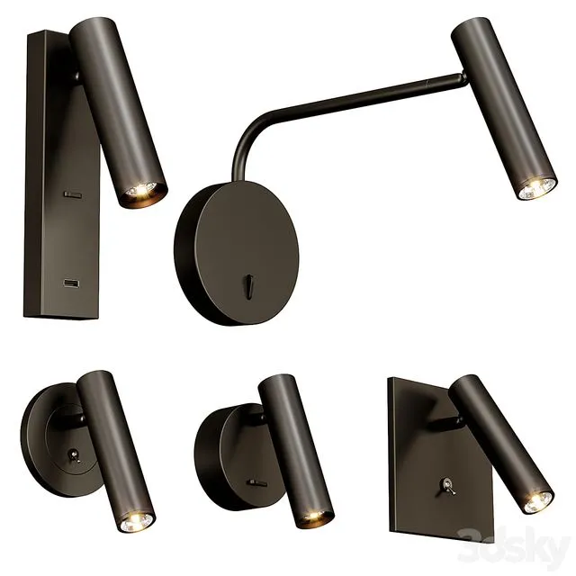 Enna Led Lamp Set 3D Model