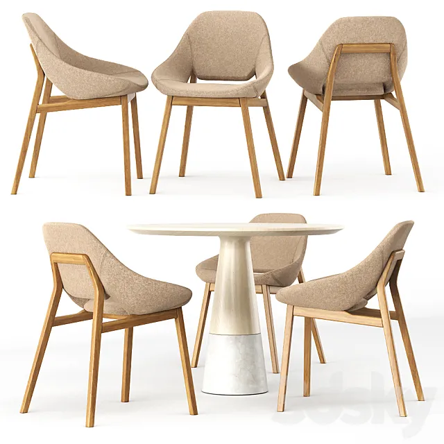 ENNE GRACE and ECHO TABLE 3D Model