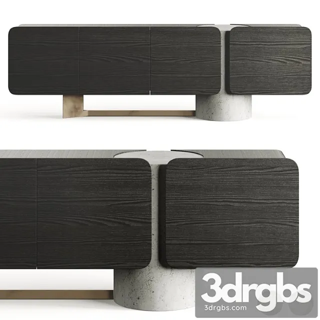 Enne Titano Sideboard By Maurizio Manzoni 3D Model Download