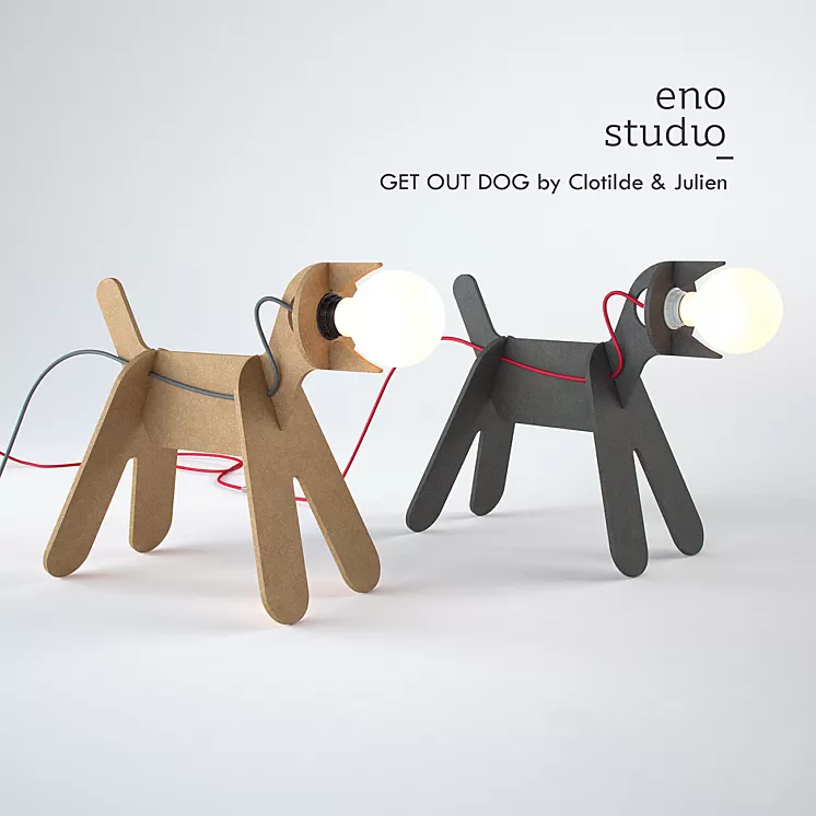ENO STUDIO GET OUT DOG by Clotilde & Julien 3D Model