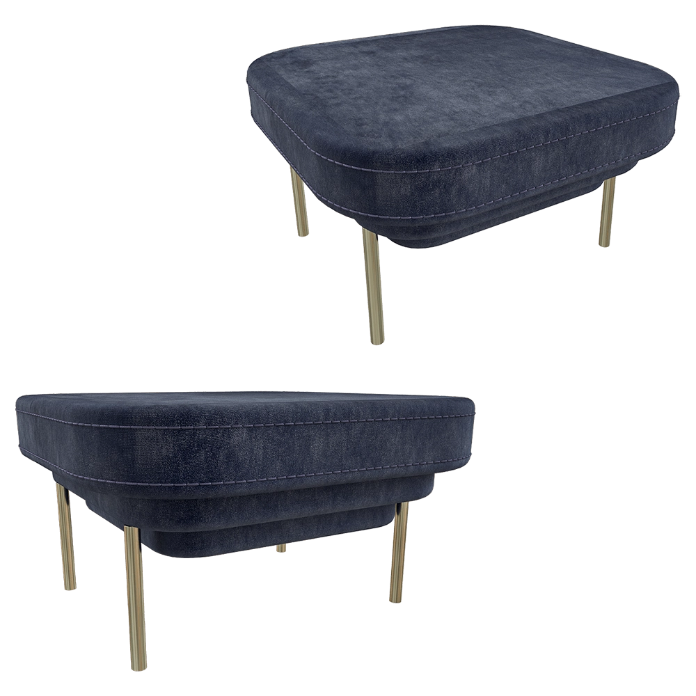 ENOstudio – Pouf Ottoman Velvet 3D Model