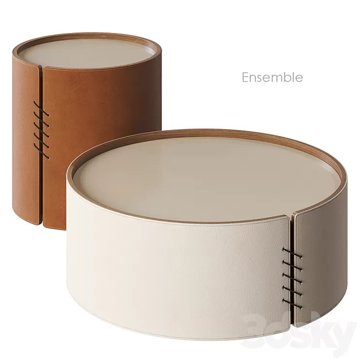 Ensemble coffee table Homary 3D Model Ensemble coffee table Homary 3D Model