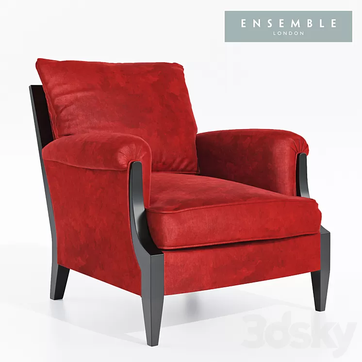 ensemble london DORMAND CLUB CHAIR 3D Model