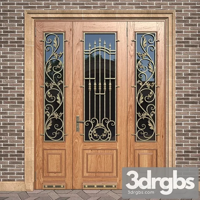 Entrance Classic Door 2 3D Model Download