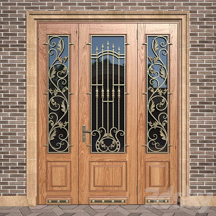 Entrance classic door 3D Model