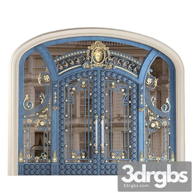 Entrance classic door. entrance classic door 3D Model Download