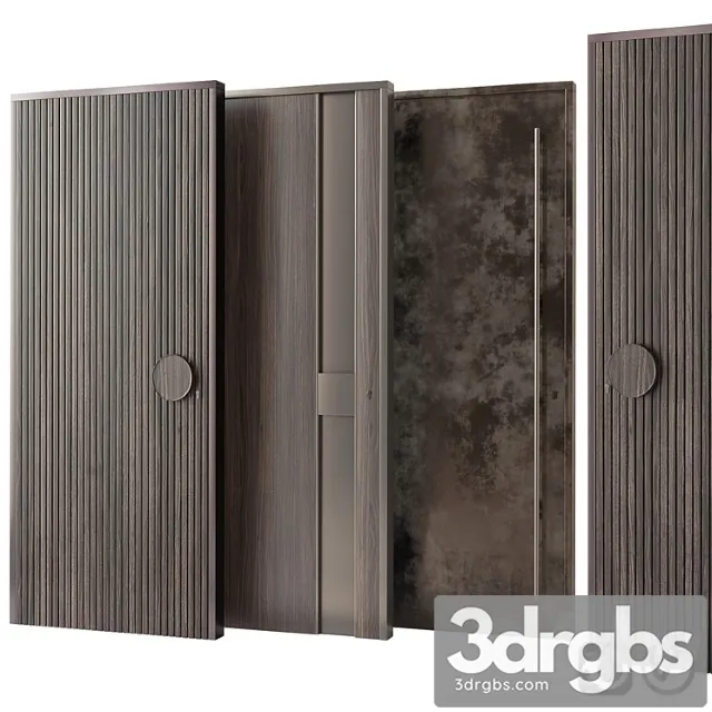 Entrance door collection 3D Model Download
