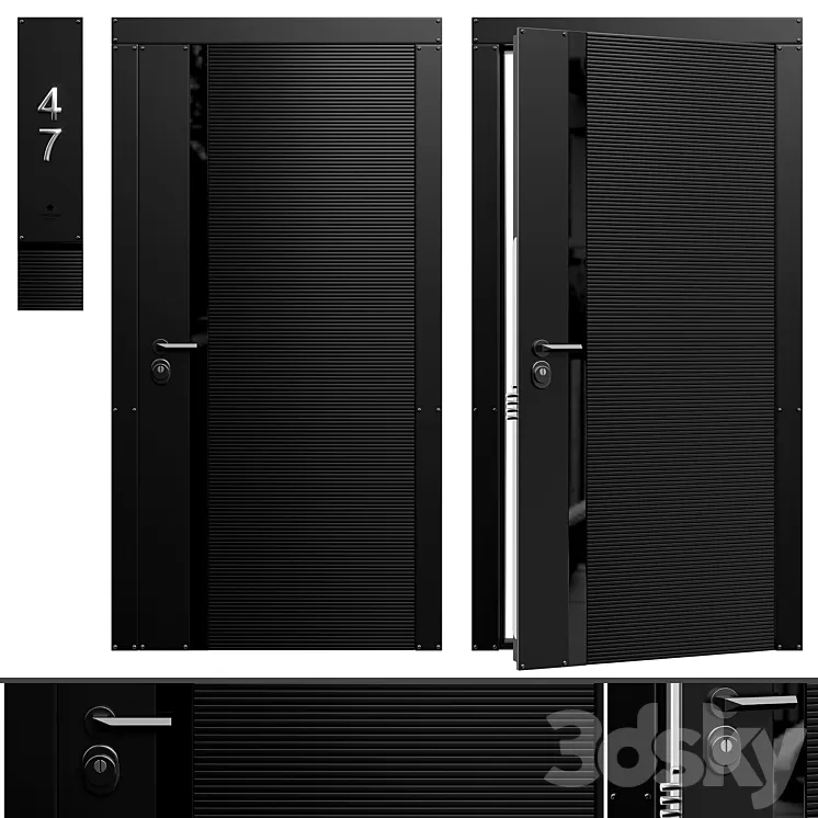 Entrance Door FLEXO 3D Model Free Download