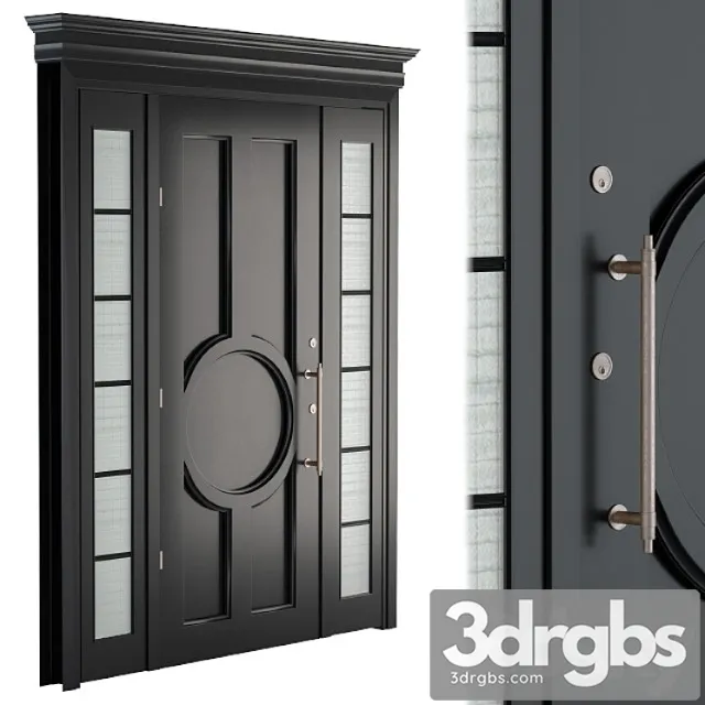 Entrance door neoclassic 3D Model Download