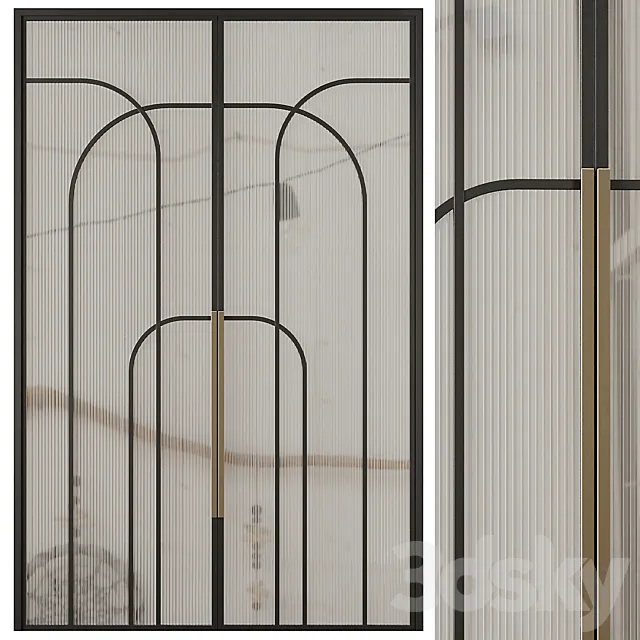 Entrance door set23 3D Model