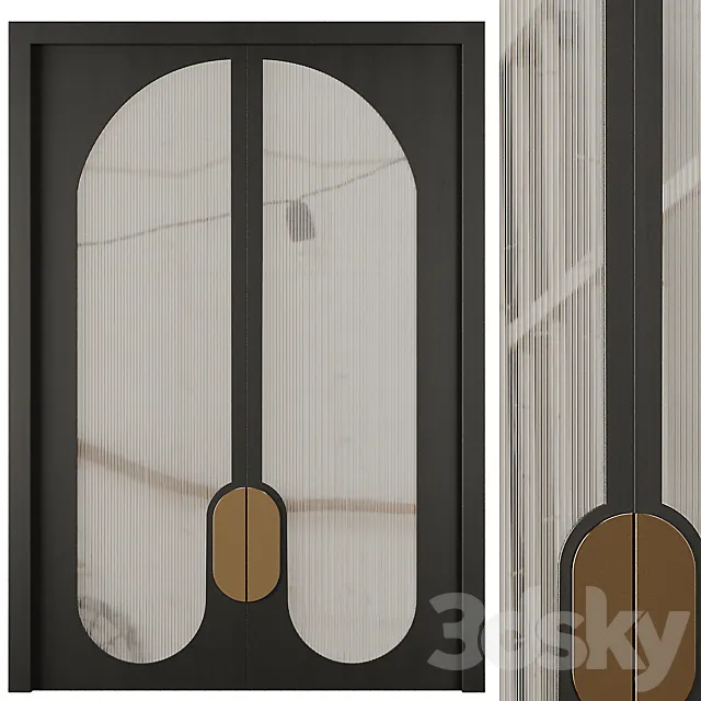 Entrance door set25 3D Model