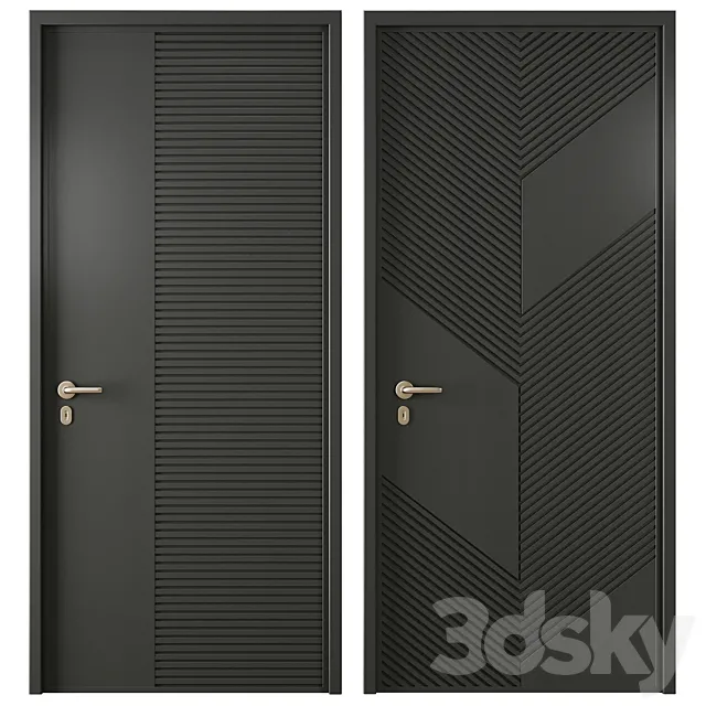 Entrance door set64 3D Model