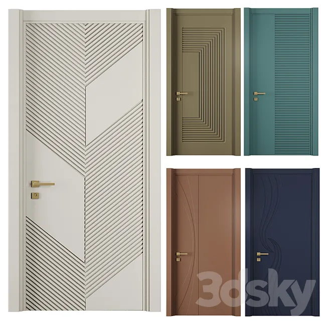 Entrance door set66 3D Model