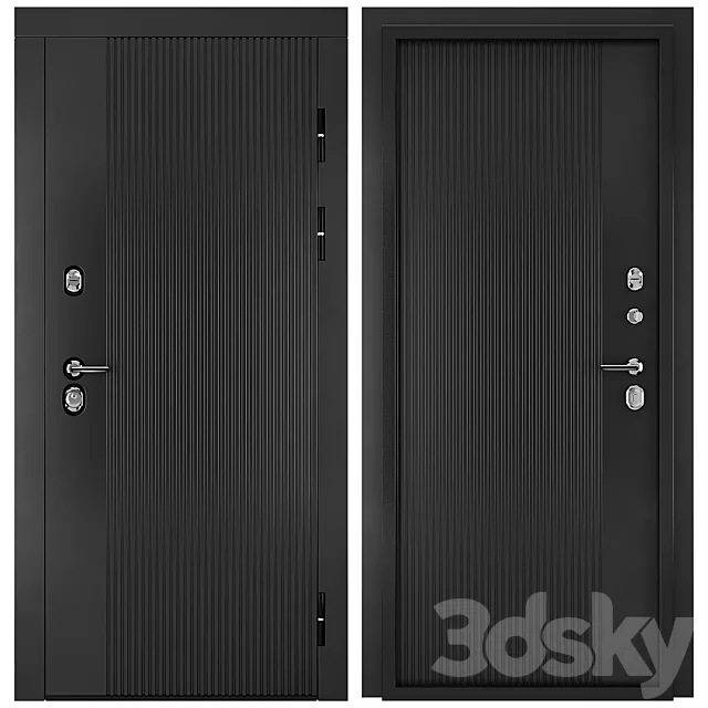 Entrance door staleks Venice 014 3D Model