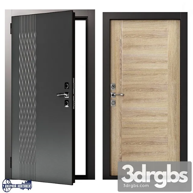 Entrance doors continent-gracia 3D Model Download