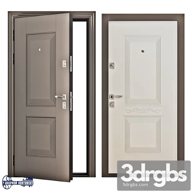 Entrance doors continent-grand 3D Model Download