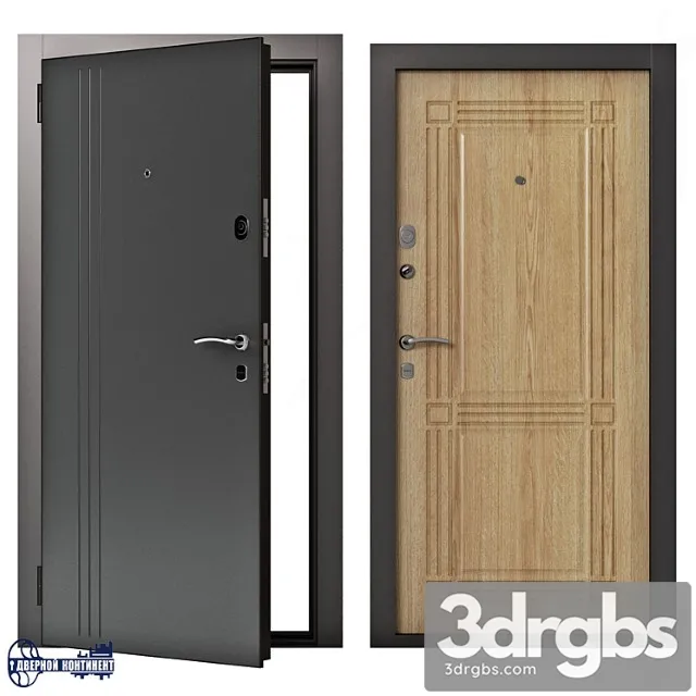 Entrance doors continent-line 3D Model Download