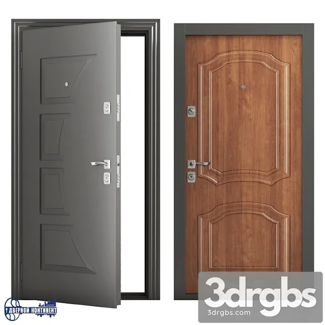 Entrance doors continent-sail 3D Model Download