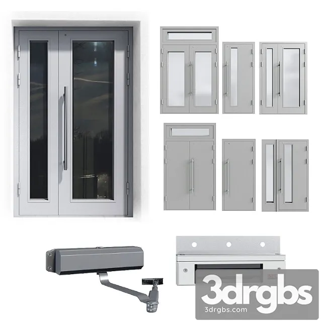 Entrance doors of the proem company 3D Model Download