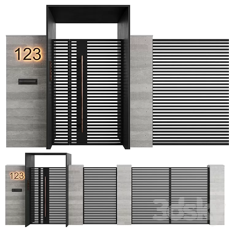 Entrance group 1 3D Model Entrance group 1 3D Model