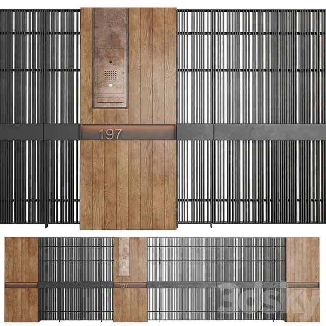 Entrance group 3 3D Model Entrance group 3 3D Model