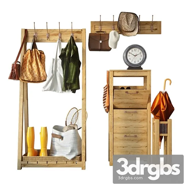 Entrance hall with filling 2 3D Model Download