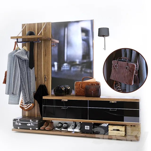 Entrance hall with filling 3DModel Entrance hall with filling 3DModel