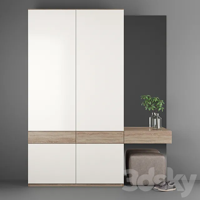 Entrance hallway 8 3D Model Entrance hallway 8 3D Model