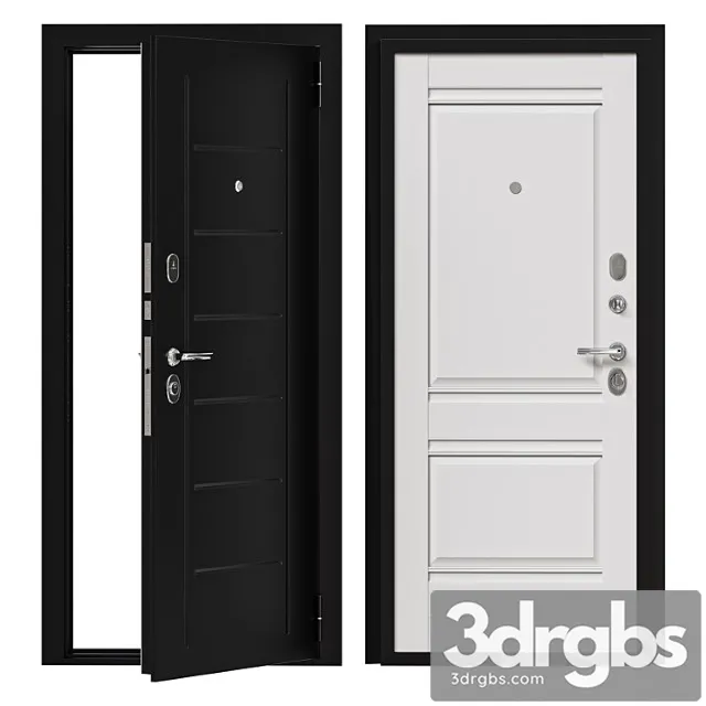 Entrance Metal Door Bravo 3D Model Download